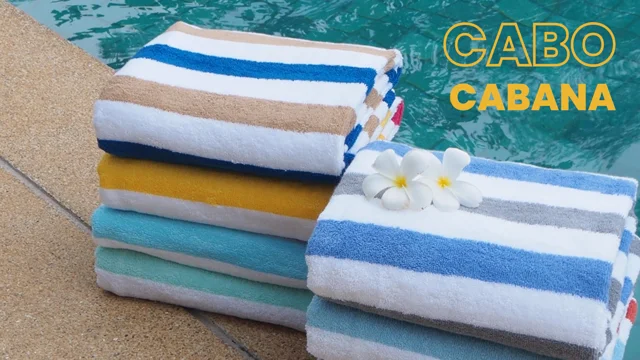 California Cabana Beach Towel Set of 4 (30x70 in.), 4 Colors in a Pack