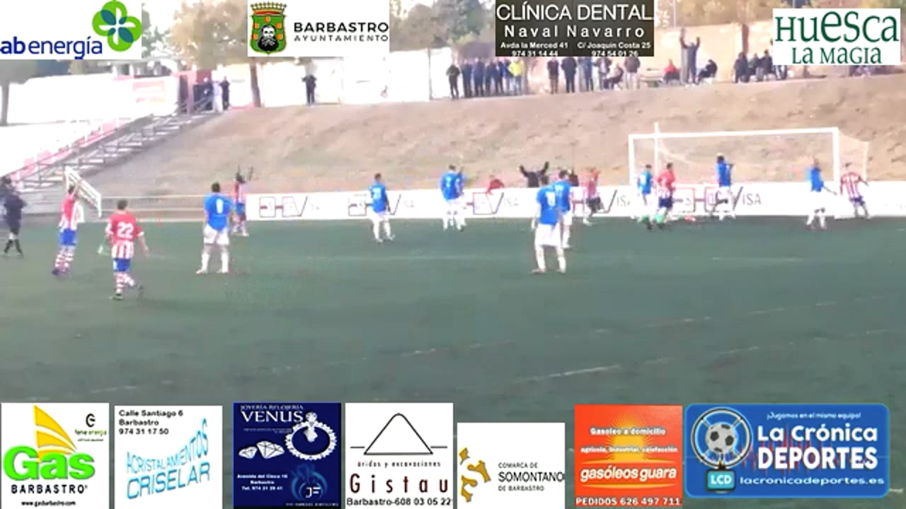 (RESUMEN y GOLES) UD Barbastro 3-1 CD Cariñena / Jornada 12 / 3ª División