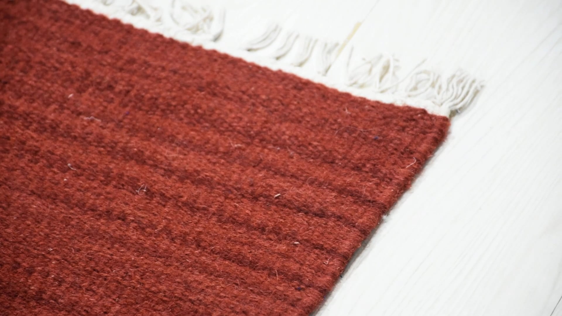 Rugsotic Carpets Hand Woven Flat Weave Kilim Wool Solid Area Rug