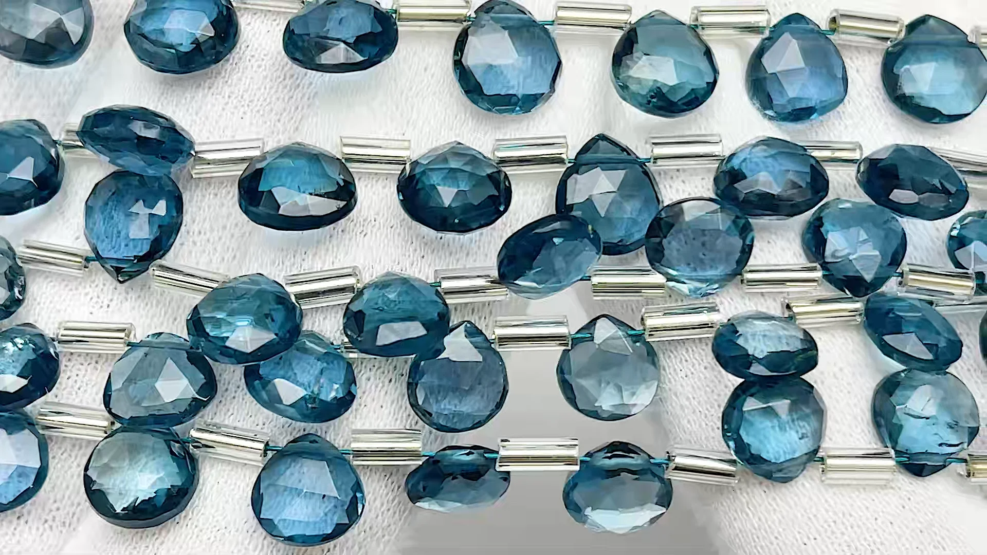 ロンドンブルートパーズ マロンカット 6～8mm【1連販売】 | 天然石専門 
