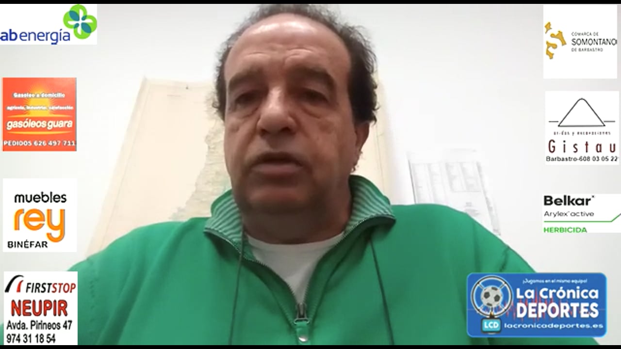 FÉLIX JIMÉNEZ (Entrenador Tamarite) CD La Almunia 2-1 CDJ Tamarite / Jornada 12 / 3ª División