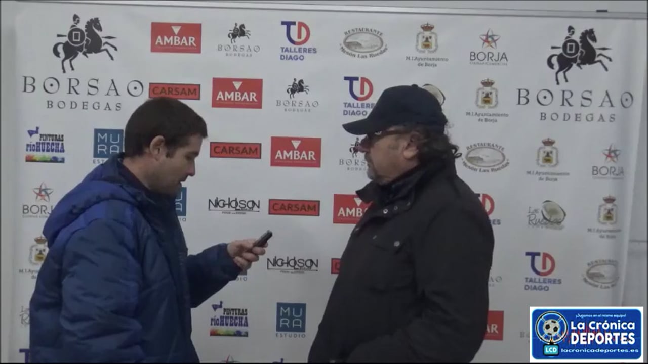 ÓSCAR TIBERIO (Entrenador Borja) SD Borja 3-1 CD Morés / Jornada 11 / Regional Preferente Gr 2 / Fuente: YouTube Raúl Futbolero