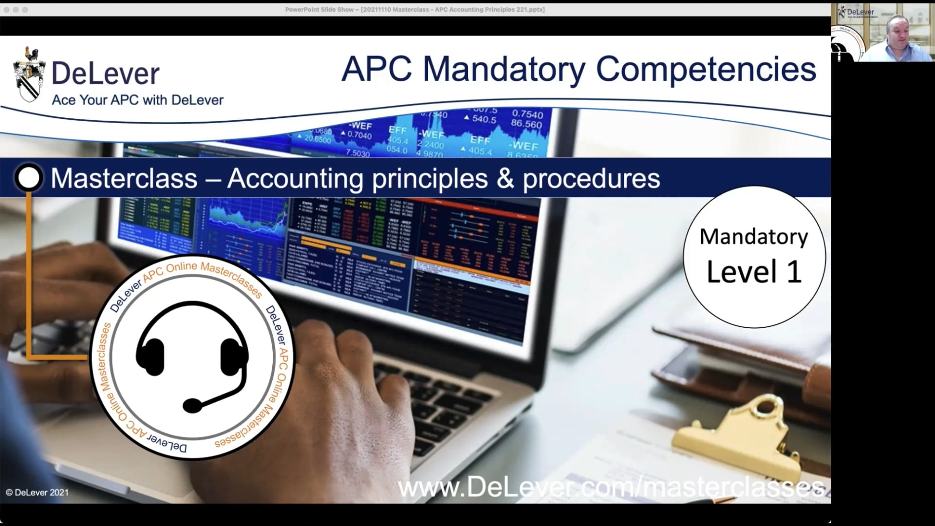 Watch DeLever APC Masterclass: Mandatory Competency - Accounting ...