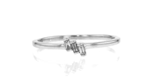 Diamond-Accented Ring in Sterling Silver