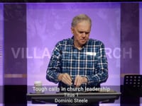 Tough Calls in Church Leadership | Titus 1 | Dominic Steele | 27 November 2022