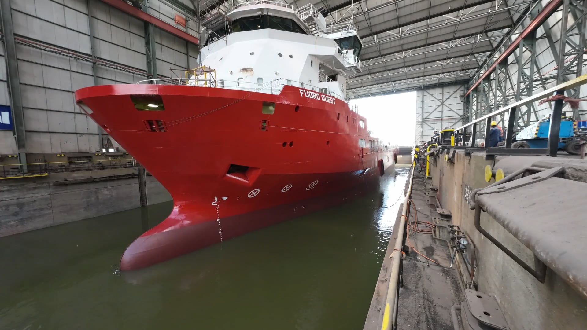 Fugro launches state of the art geotechnical vessel for safe and