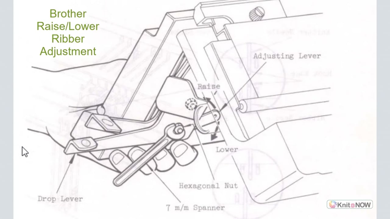 Brother Adjust Ribber Machine Knitting Tutorial
