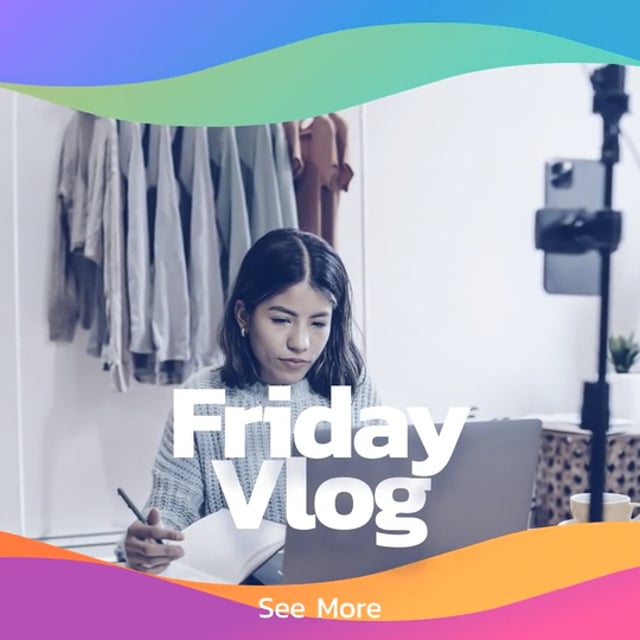 Friday Vlog Animated Post