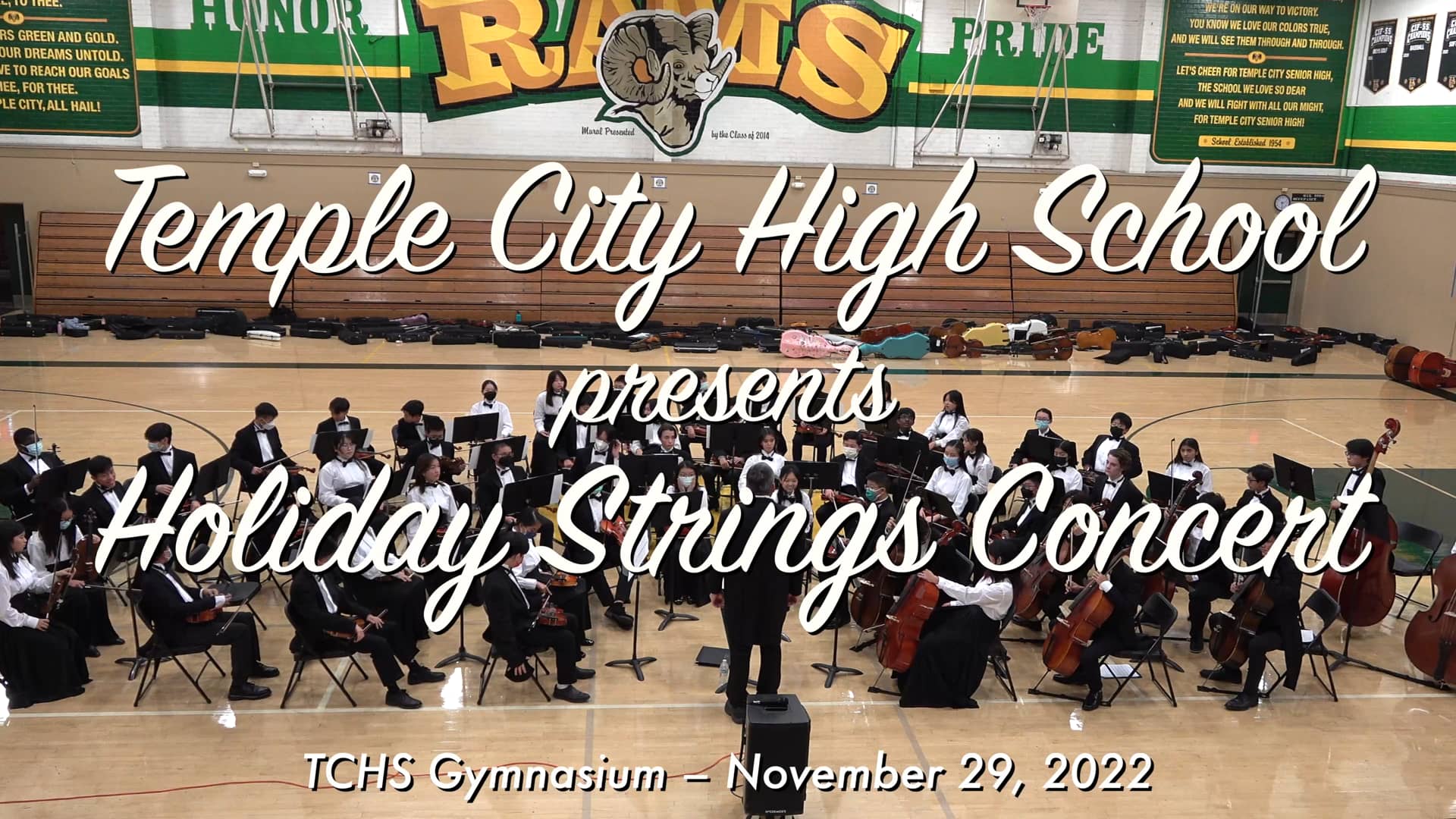 November 29, 2022 Temple City High School Holiday Strings Concert on
