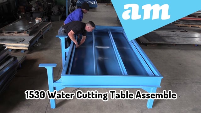 P-1530 CNC Plasma Cutting Water Table with Adjustable Levelling Mechanism on Cutting Grills