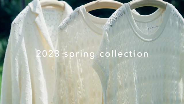 PRISTINE 2023 spring collection「大地の恵み」organic cotton Russell Lace