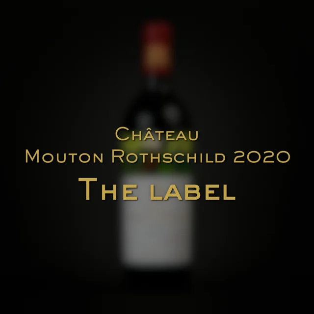 Chateau Mouton Rothschild 2020 label - Peter Doig