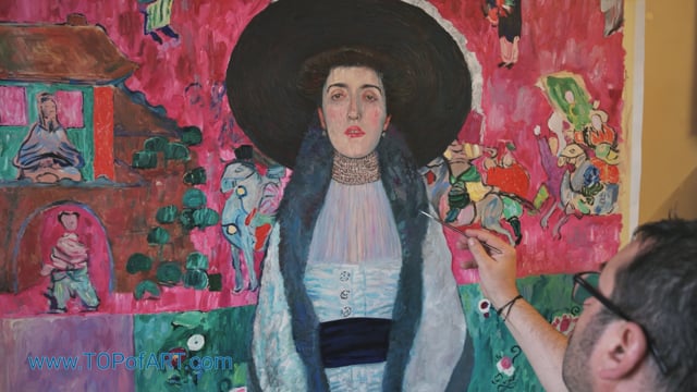 Klimt | Portrait of Adele Bloch-Bauer II | Painting Reproduction Video | TOPofART