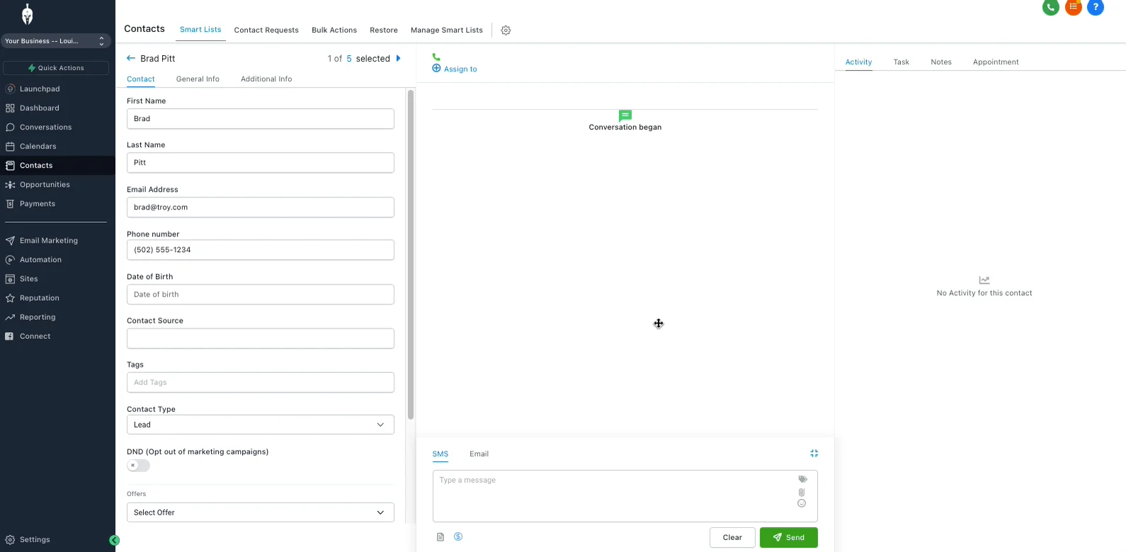 CRM - Custom Fields on Vimeo