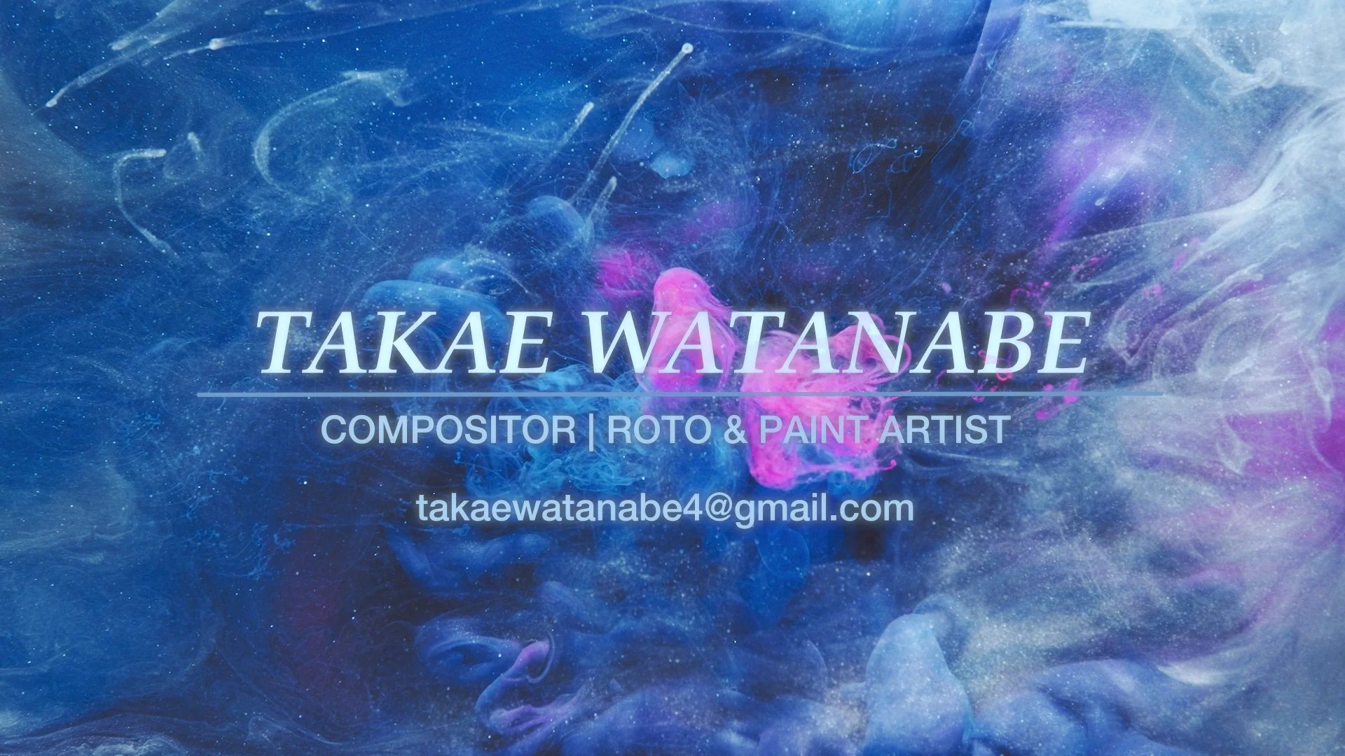 DEMO REEL - MCMP 006 - TAKAE WATANABE on Vimeo