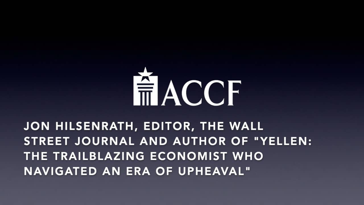 ACCF inar with Wall Street Journal Editor Jon Hilsenrath on Vimeo