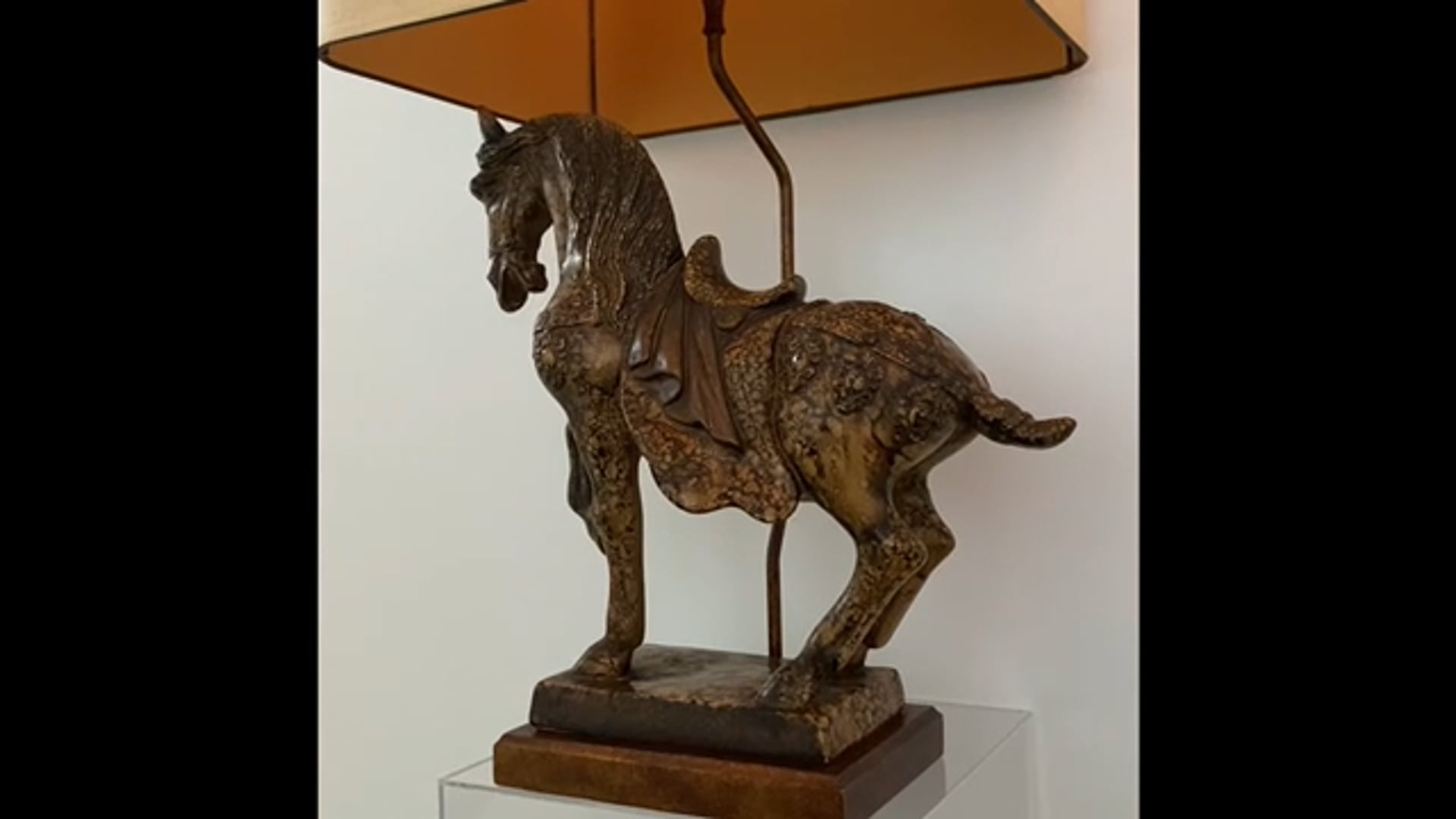 Mid-Century Frederick Cooper Tang Dynasty Horse Table Lamp