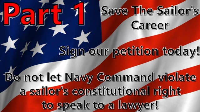 Navy Command VIOLATED Constitutional Rights Of Sailor When He Asked To Talk To Attorney!