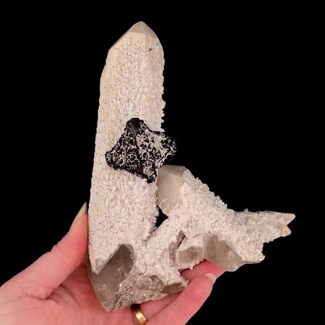 Fluorite (fantastic morphology) on Quartz