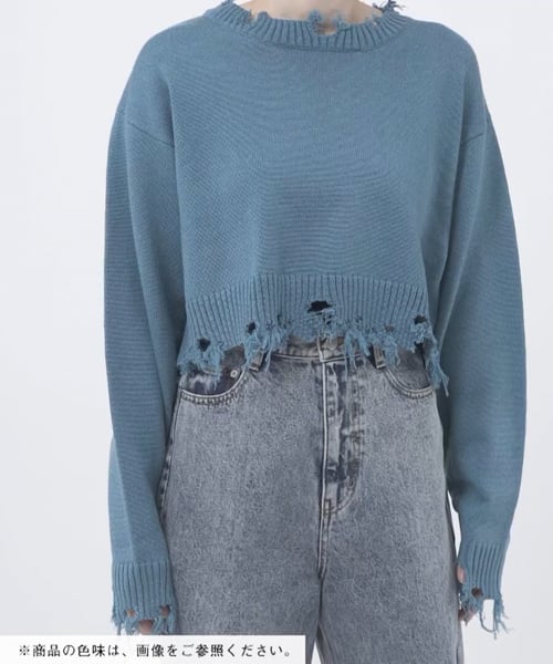 PAGEBOY セーター 前後の裾の長さが違って可愛い FREEサイズ - ニット