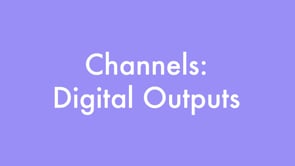 Channels: Digital Outputs