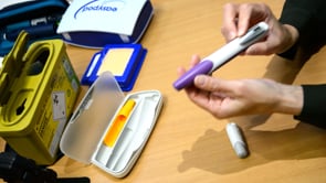 Demonstration of a Genetropin 12mg pen