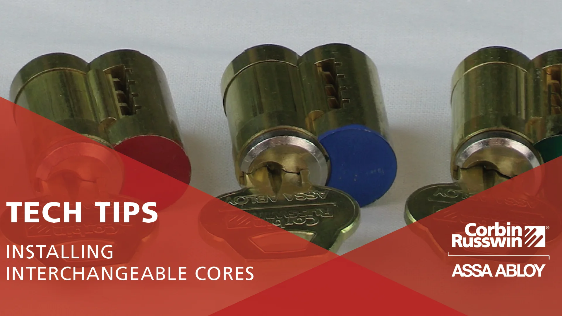 Installing interchangeable cores - Technical Product Support on Vimeo