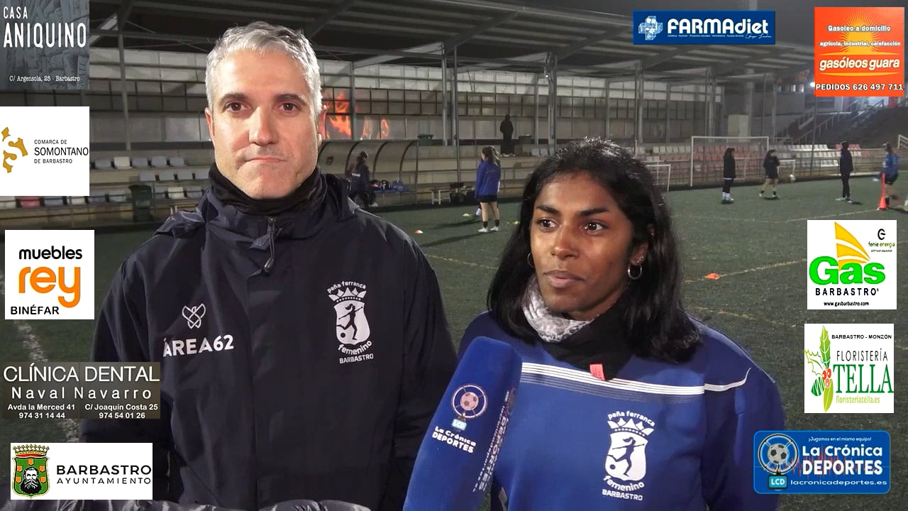 Hablamos de Fútbol Femenino en Barbastro. SARU (Entrenadora P Ferranca C) RAFA GIMÉNEZ (Entrenador P Ferranca A)