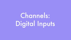 Channels: Digital Inputs