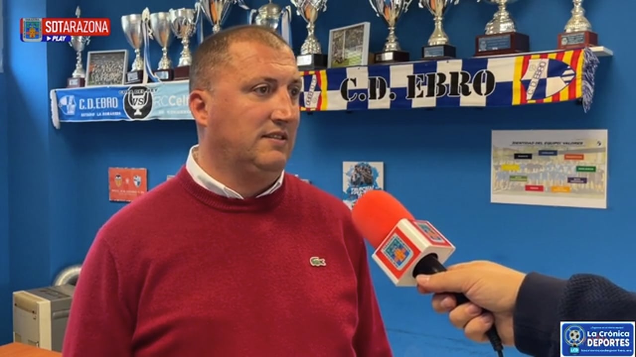 ANICETO NAVARRO (Presidente Tarazona) Declaraciones respecto a la Rueda de Prensa junto al CD Ebro y CD Brea 