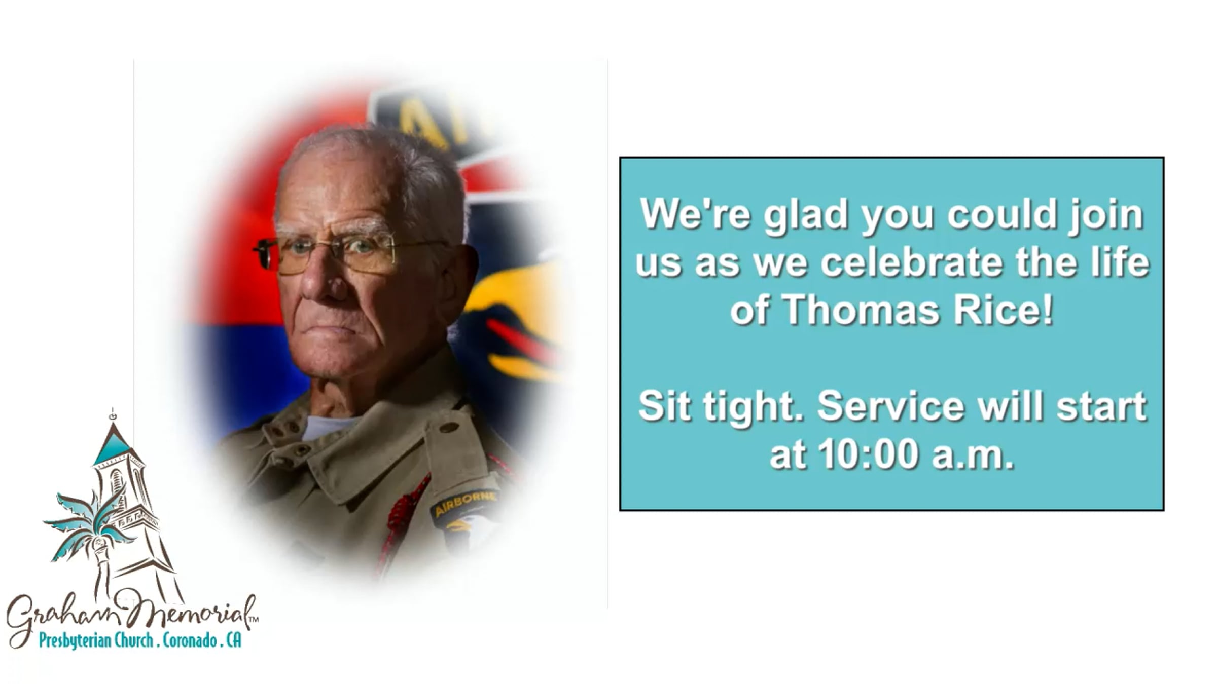 Tom Rice Memorial Service | December 3, 2022 | Videos & Movies on Vimeo