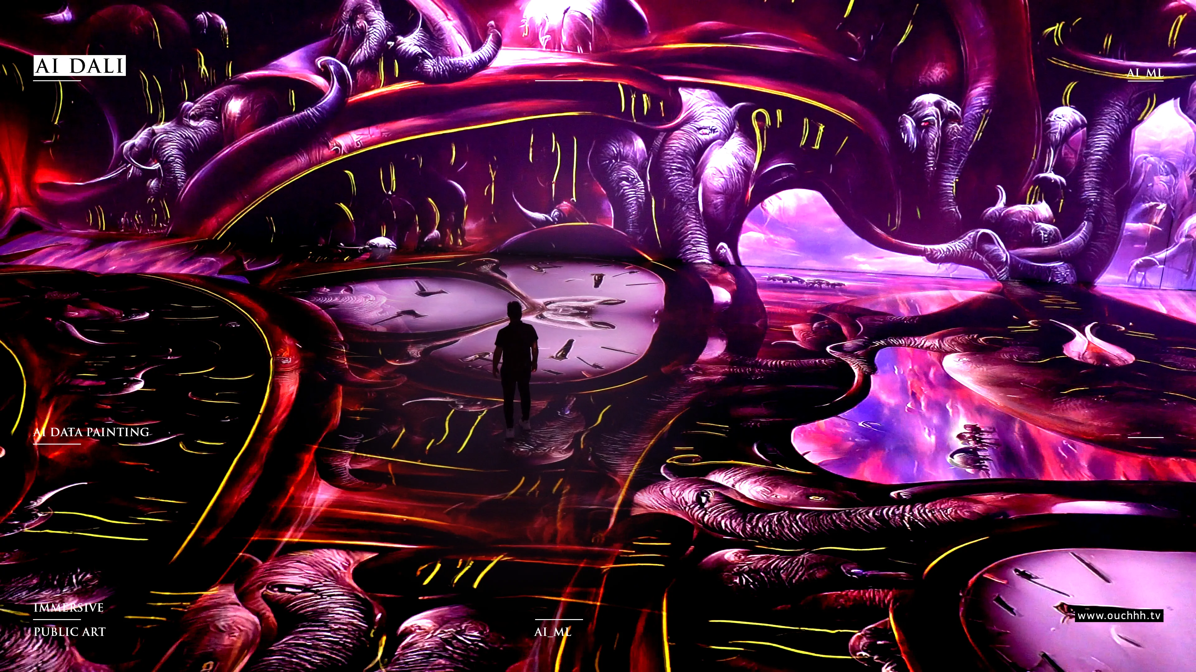 AI DALI_IMMERSIVE AI Data Painting-Sculpture