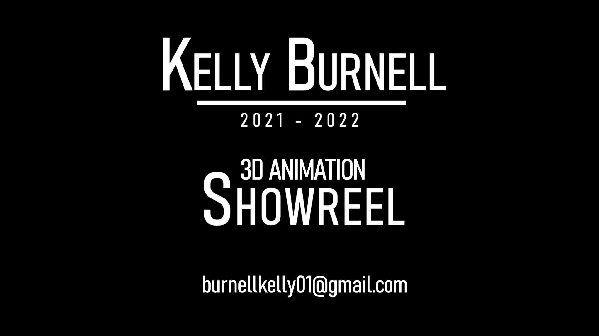Kelly Burnell - 3D Animation Showreel (2021-2022) on Vimeo