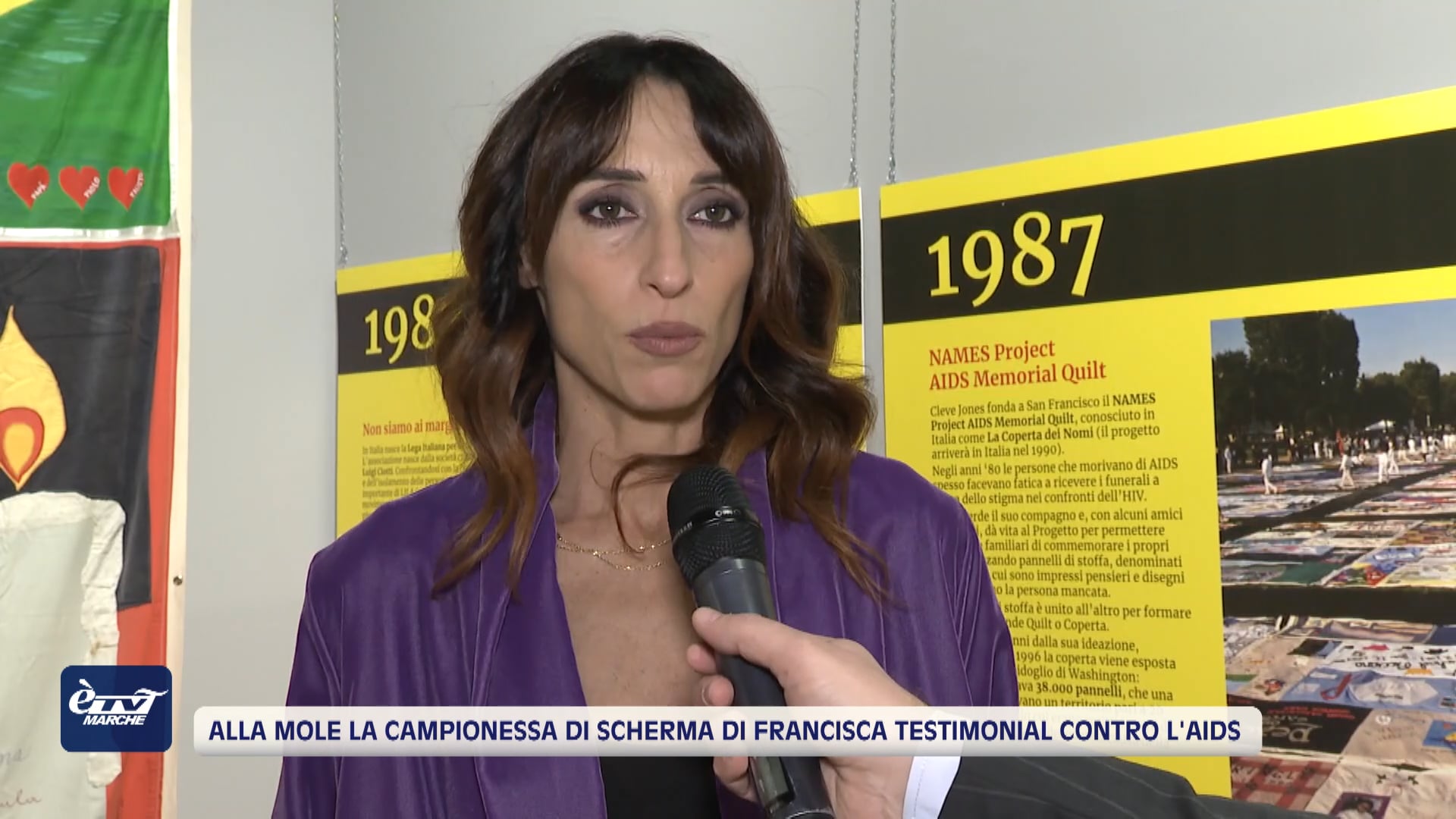 Alla Mole di Ancona arriva la campionessa di scherma Elisa Di Francisca, testimonial contro l'AIDS - VIDEO