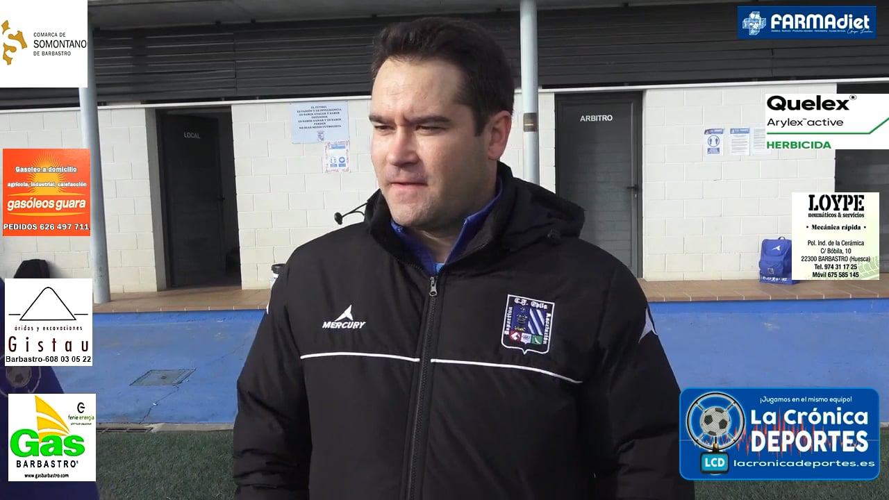 RUBÉN ZAPATER (Entrenador Épila) CDJ Tamarite 2-2 CF Épila  / Jornada 13 / 3ª División