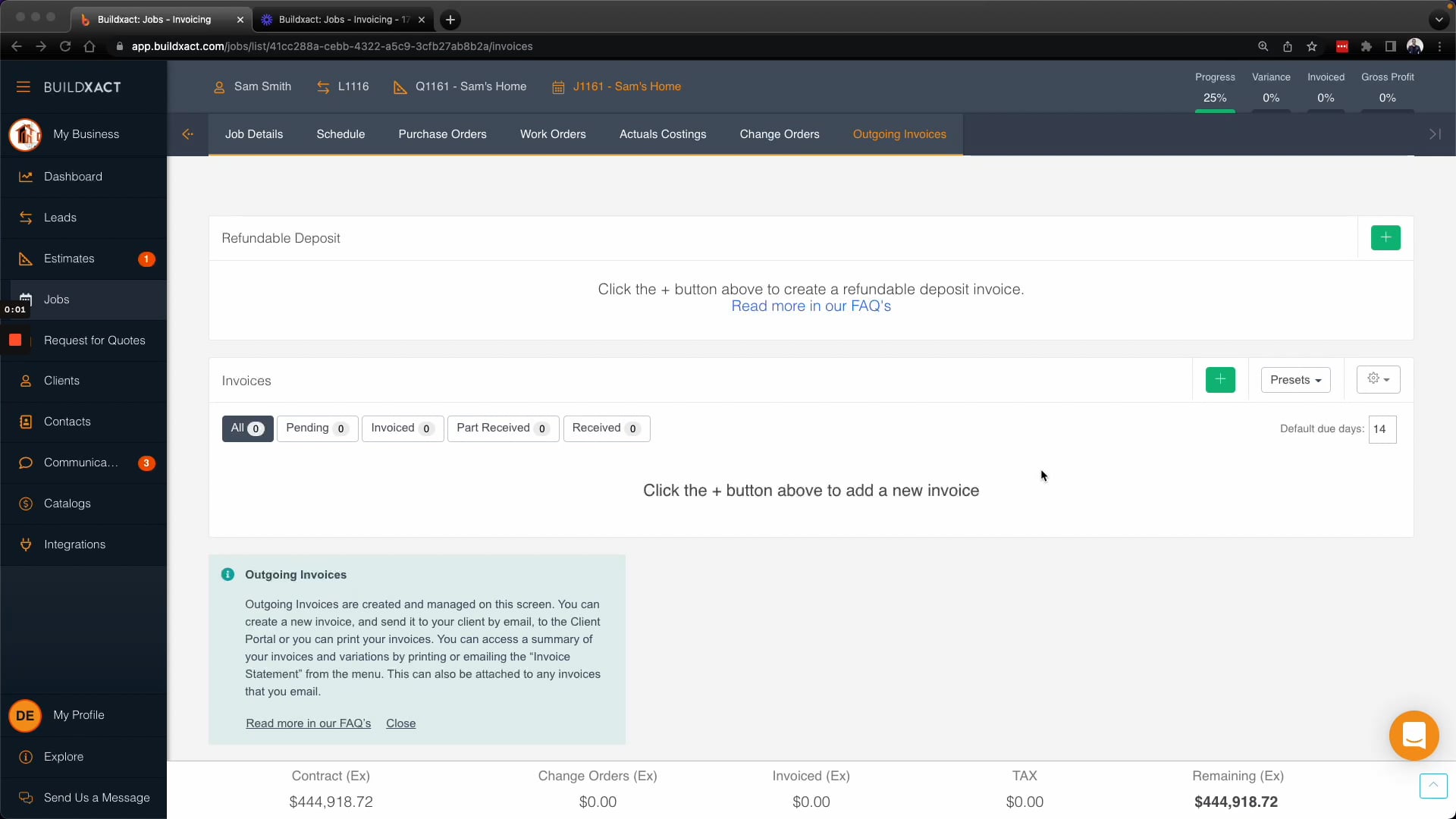 Quick Start: Produce invoices for a job on Vimeo