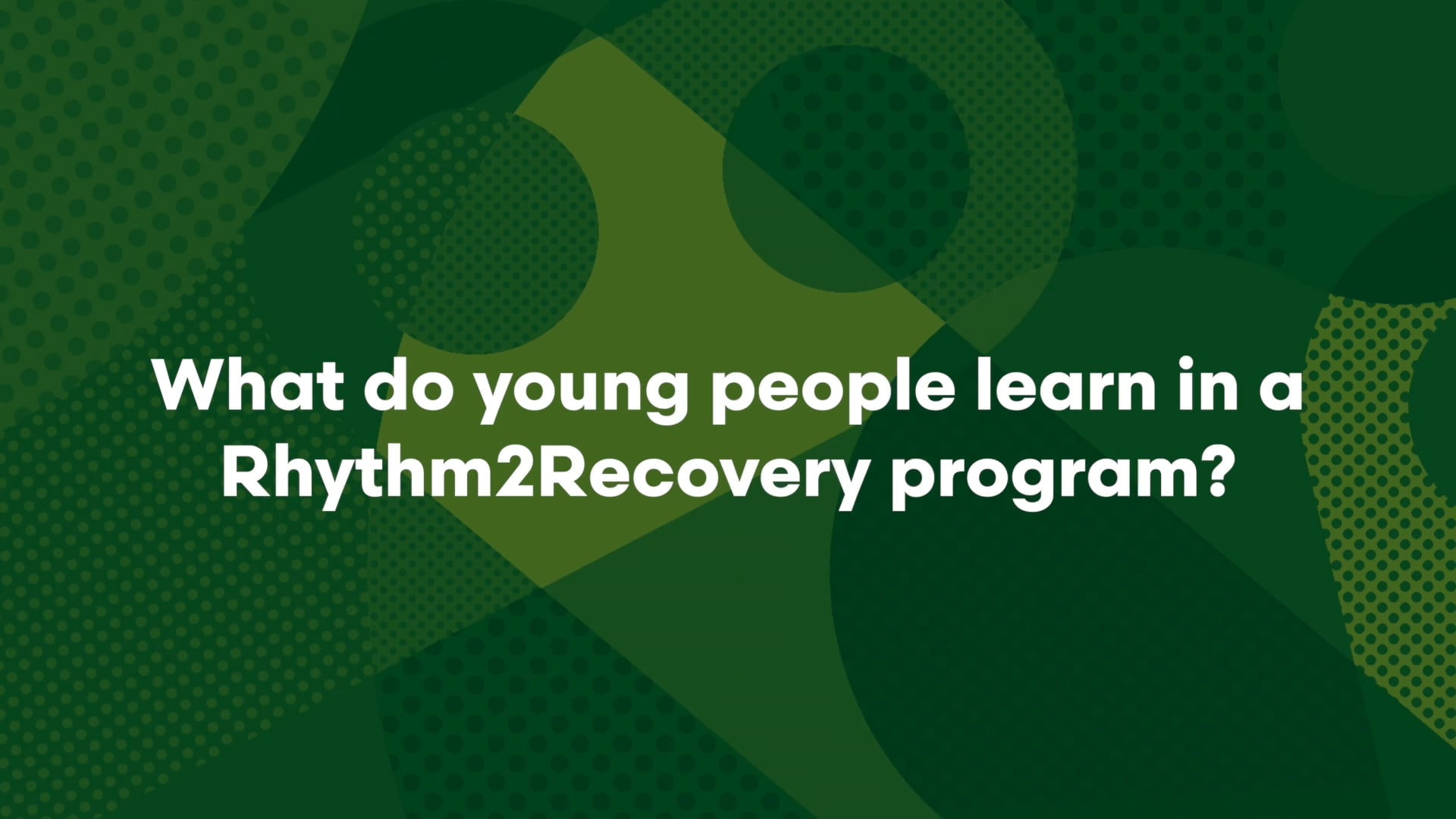 Rhythm2Recovery Student Experience