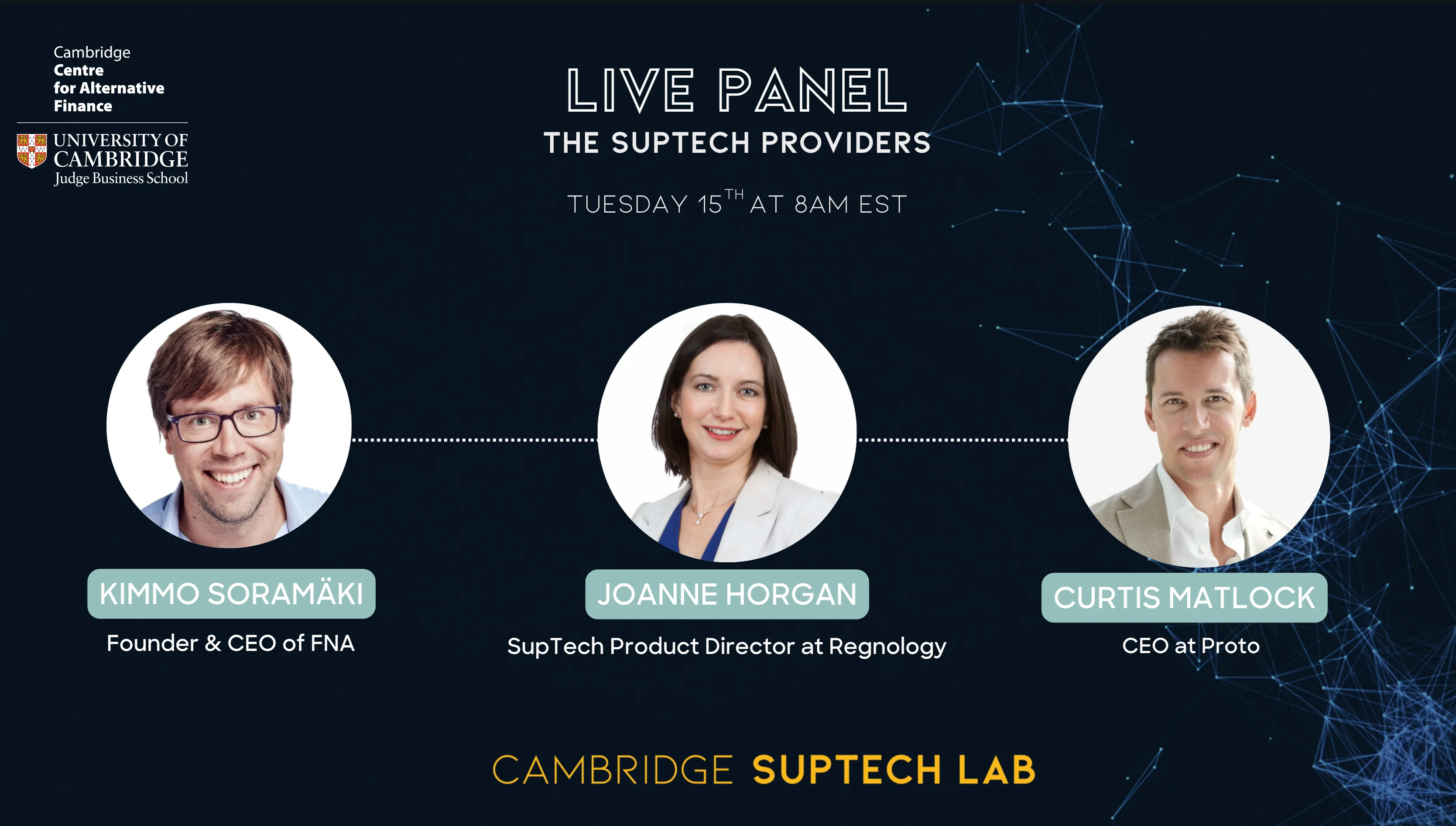 Live Panel on The suptech providers