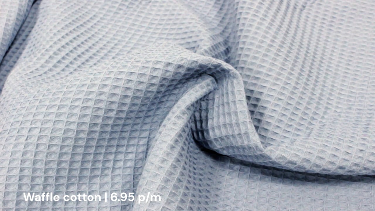 Waffle cotton | 6.95 p/m | Driessen Stoffen