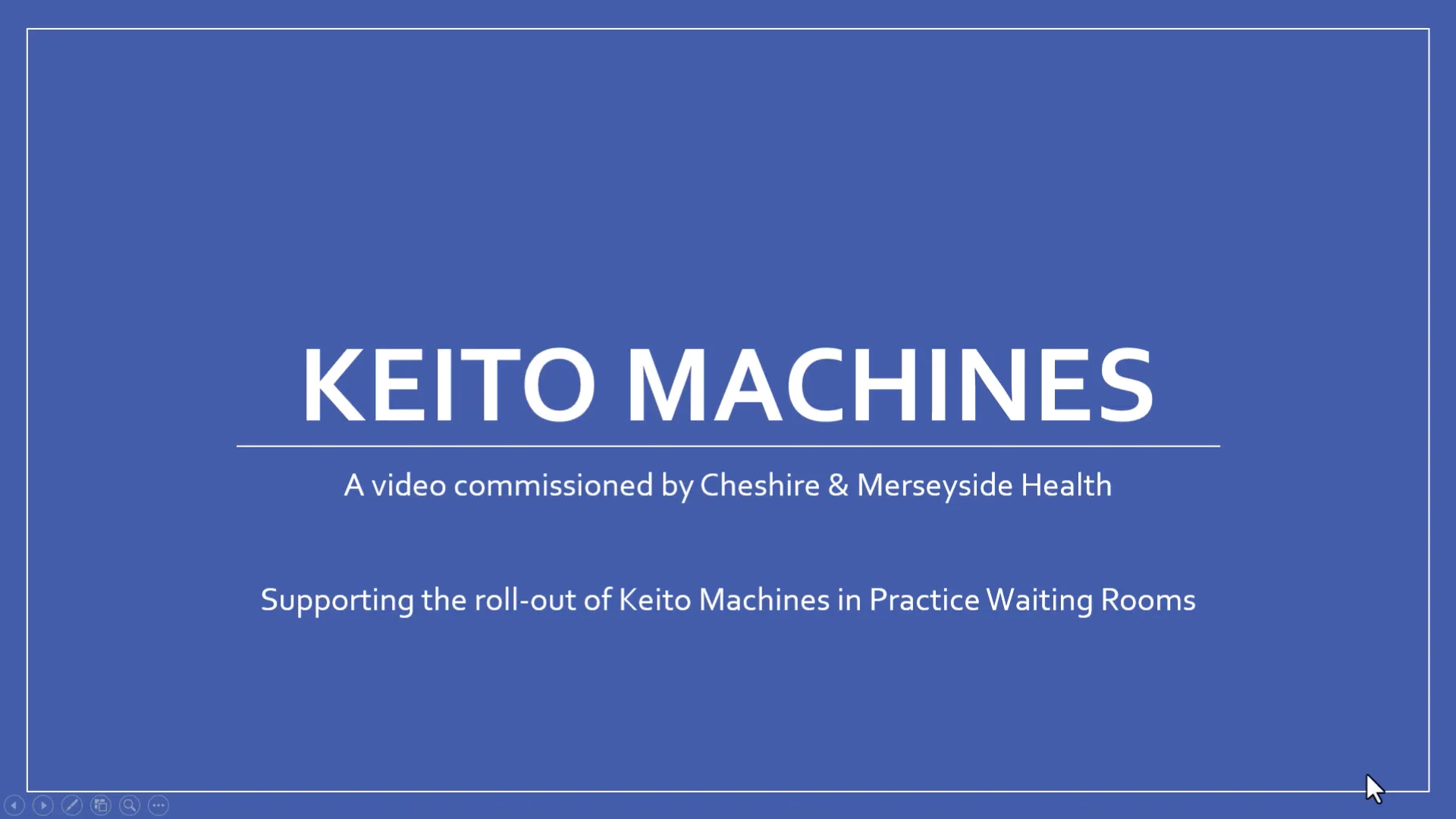 Keito machines in the waiting room on Vimeo