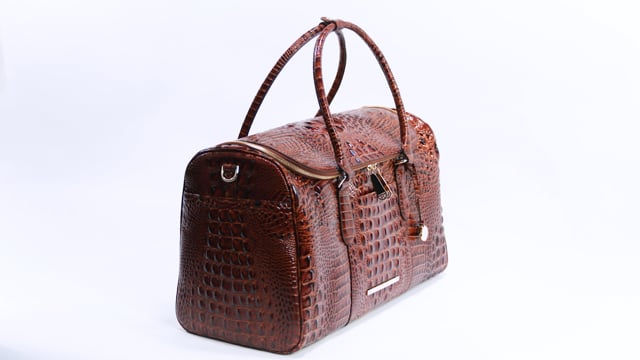 Brahmin Pecan Melbourne Collection Duxbury Weekender