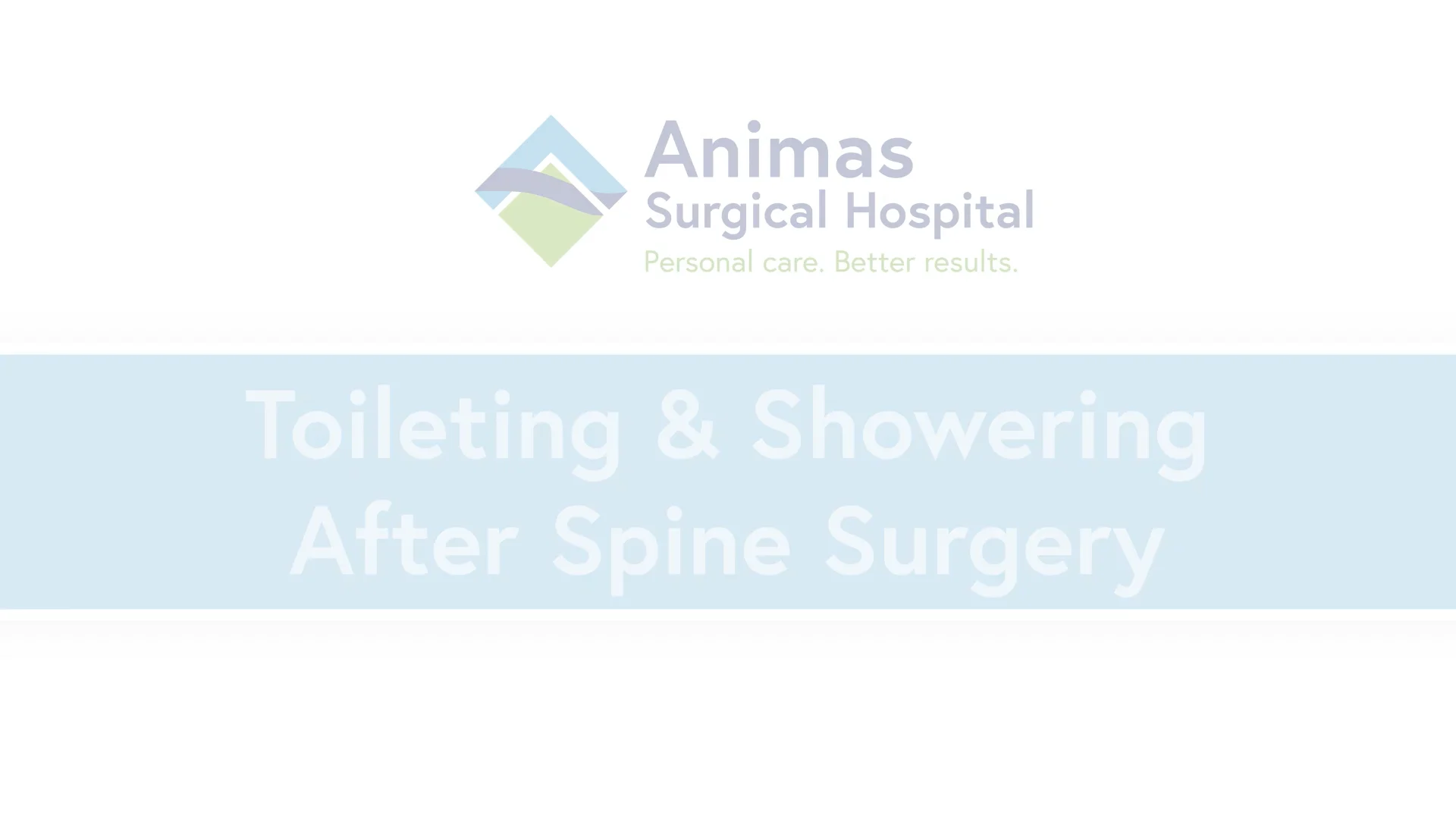 Toileting & Showering After Spine Surgery on Vimeo