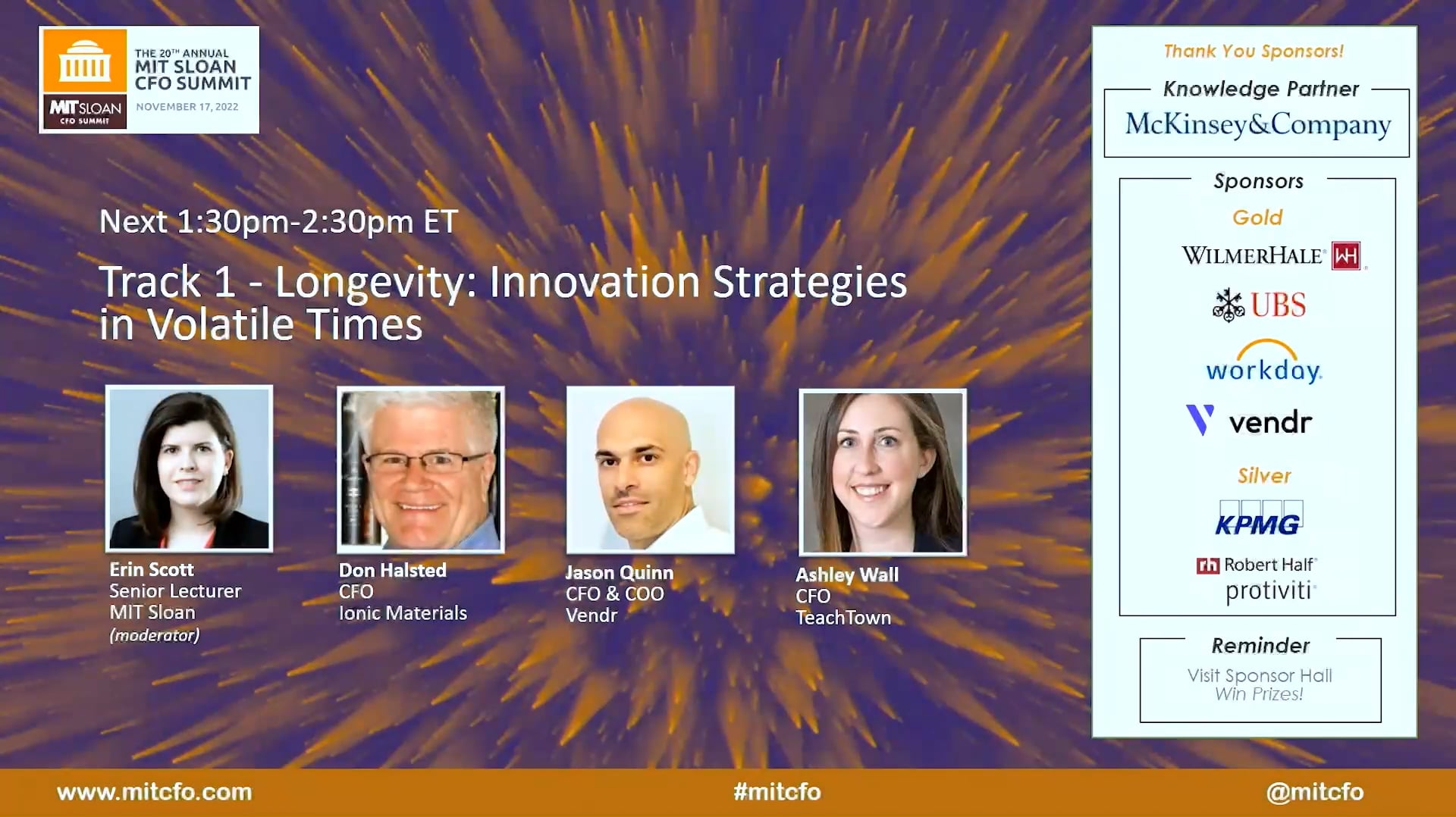 2022 MIT CFO Summit: Track 1 - Innovation Strategies in Volatile Times ...