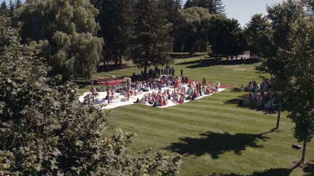 Still from Meenu & Tejinder next day edit by Happy Soul Films, Toronto wedding videographers