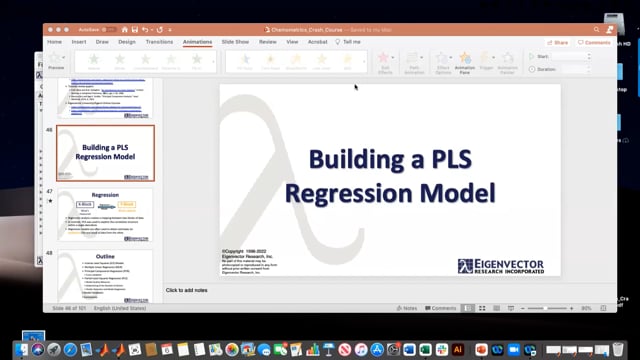 A Crash Course in Calibration Model Development Part 3: Building a Partial Least Squares (PLS) Regression Model