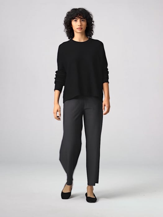 Washable Stretch Crepe Wide-Leg Pant | EILEEN FISHER Washable Stretch Crepe Wide-Leg Pant | EILEEN FISHER