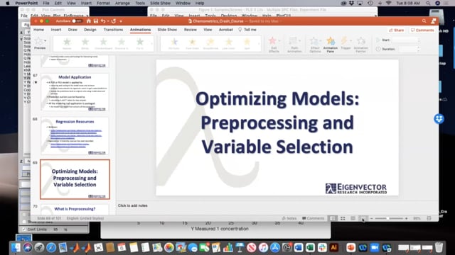 A Crash Course in Calibration Model Development Part 4: Optimizing Models, Saving and Documenting Models, Model Maintenance and Conclusions