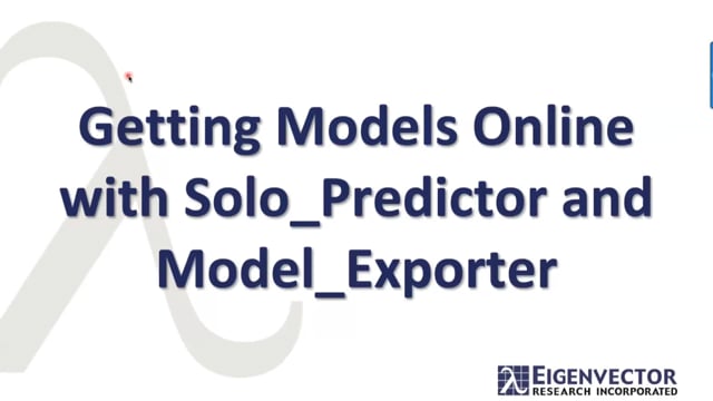 A Crash Course in Calibration Model Development Getting Models Online