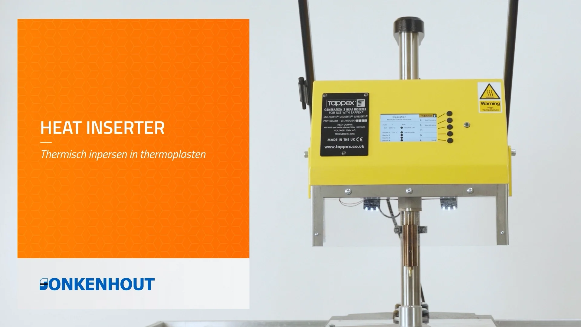Inpersbevestigers en inserts - Heat Inserter - Thermisch inpersen in ...