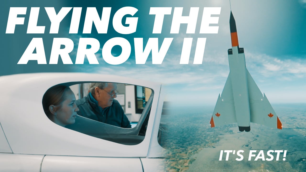 “I might have changed my mind.” A real pilot flies the Arrow II (Simulator)
